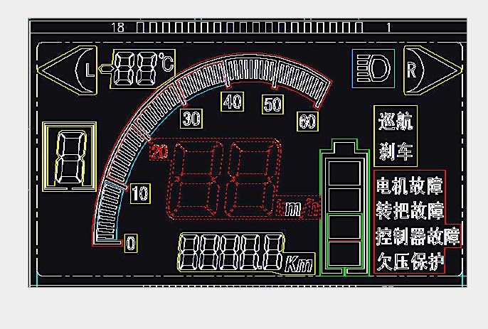 里程表LCD液晶屏专业生产厂家