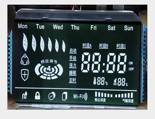 冷风系统专用黑膜LCD液晶显示屏